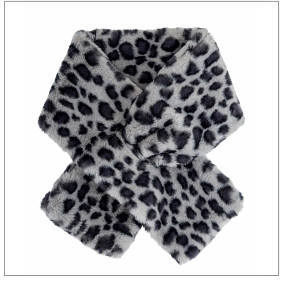 Alex Max Leopard Print Scarf